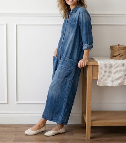 Diana | Mono denim con botones