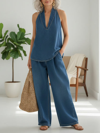 Livi | Conjunto Denim Vintage
