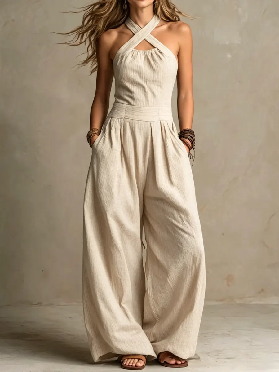 Elisa | Mono Elegante Escote Cruzado
