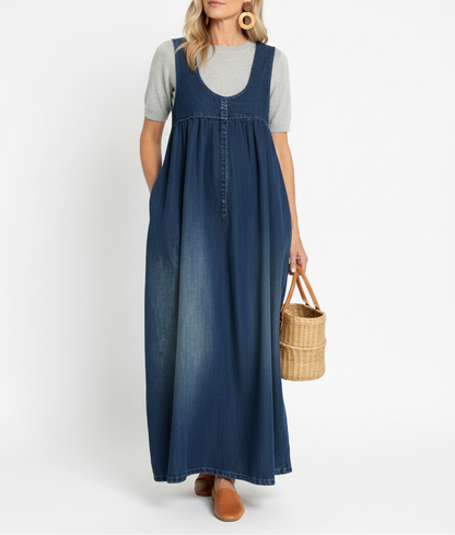 Karen | Vestido Largo de Denim