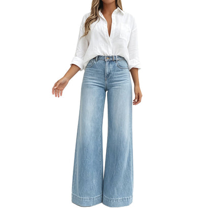 Lucia | Jeans Casual De Pierna Ancha Estilo Vintage