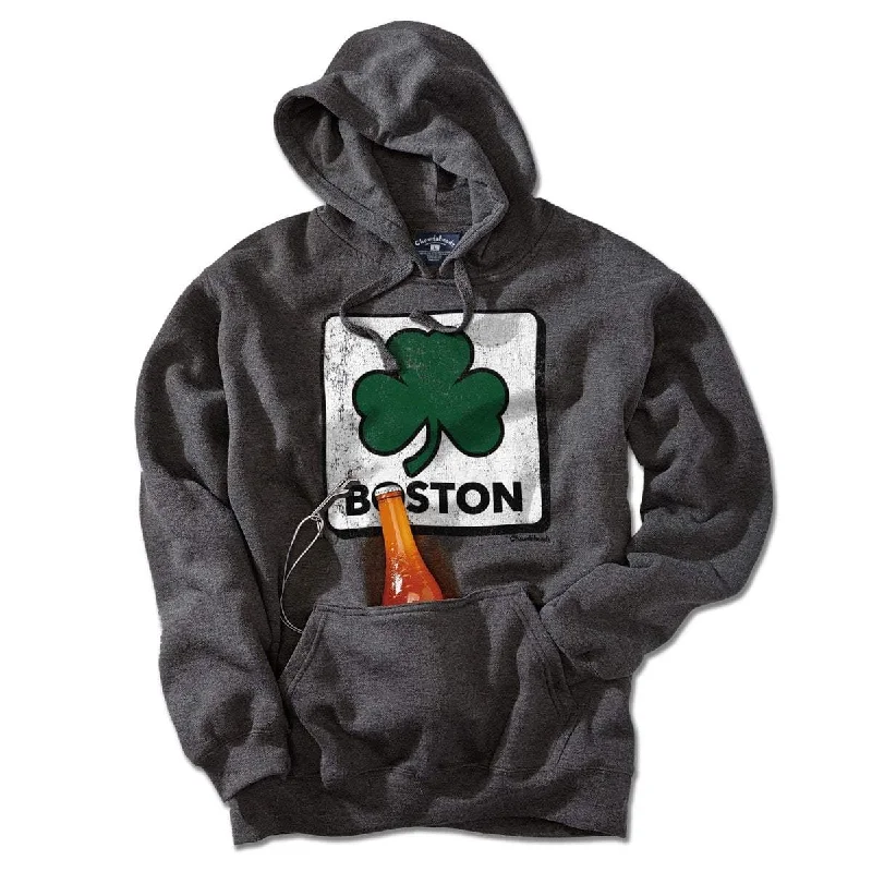 Vintage Shamrock Sign Tailgater Hoodie