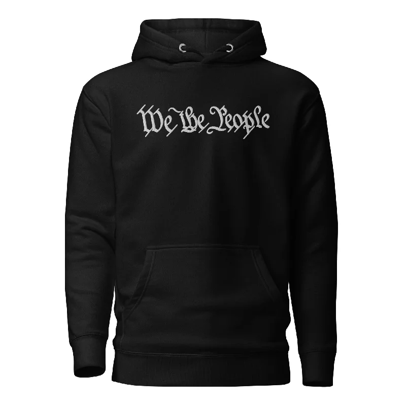 We the People Embroidered Hoodie