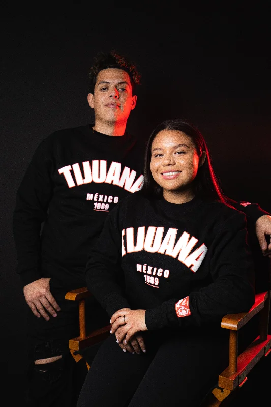 TIJUANA UNIVERSITY BLK SWEATSHIRT