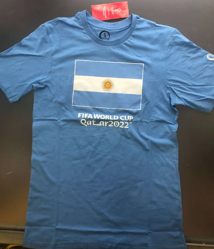 Adult Argentina FIFA World Cup Qatar 2022 Official 100% T-shirts