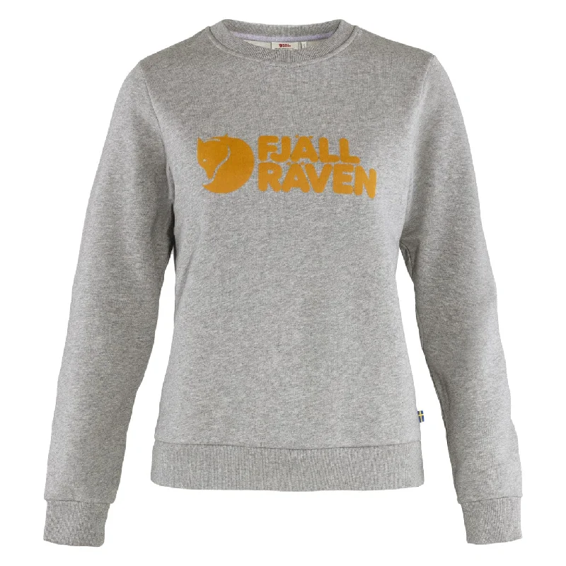 Fjallraven Womens Logo Sweater Grey Melange