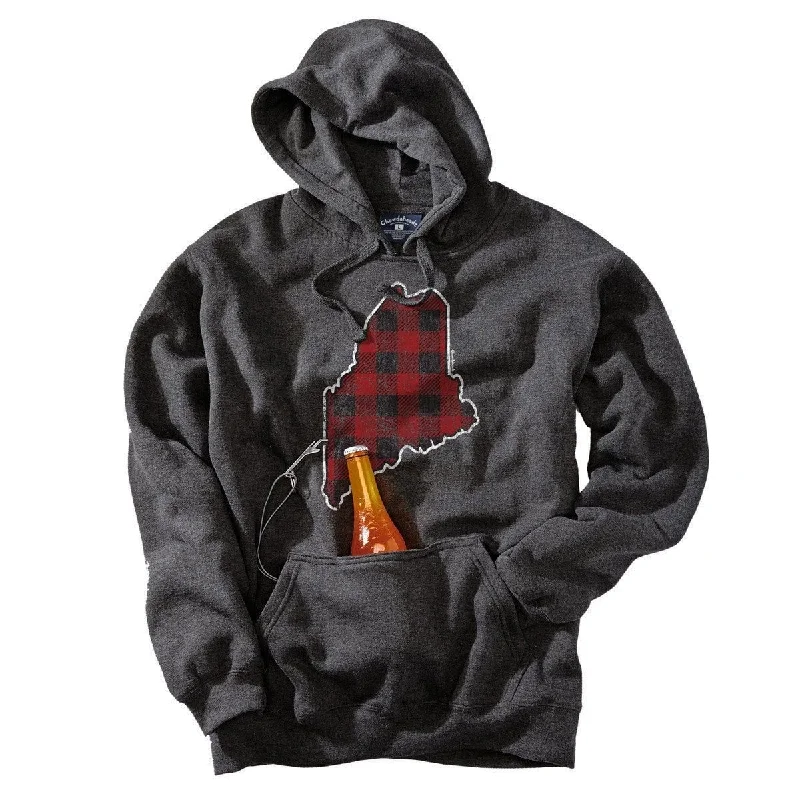 Buffalo Plaid Maine Tailgater Hoodie