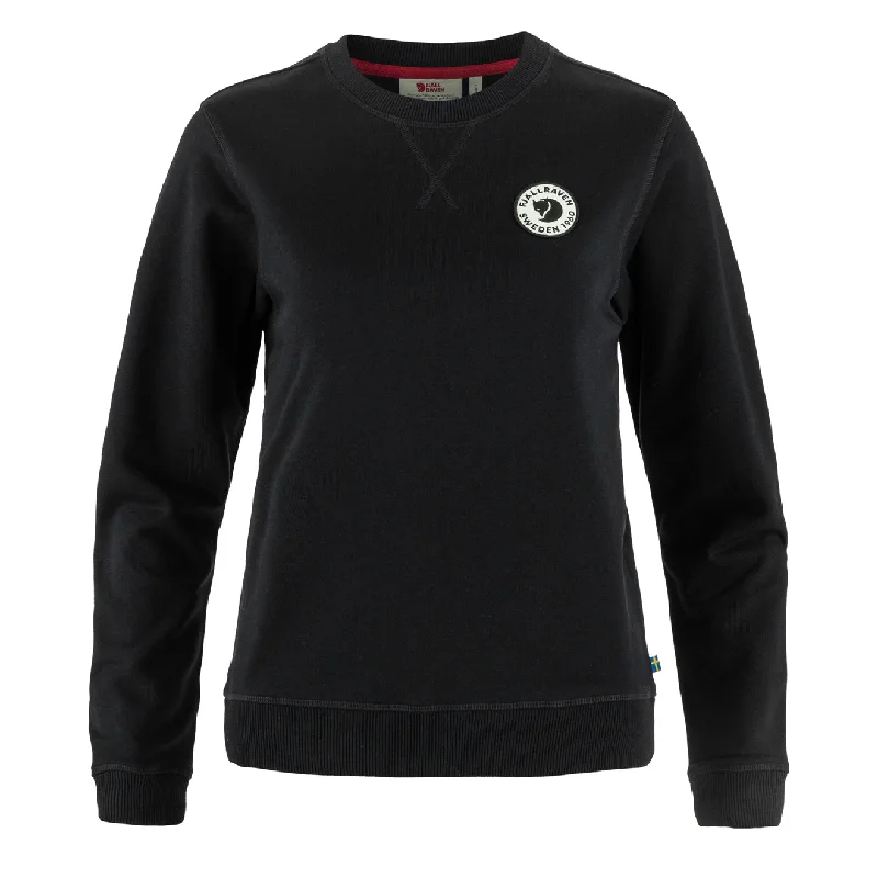 Fjallraven Womens 1960 Logo Badge Sweater Black