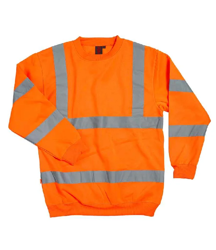 Warrior Hi-Vis Sweatshirt | Fluorescent Orange