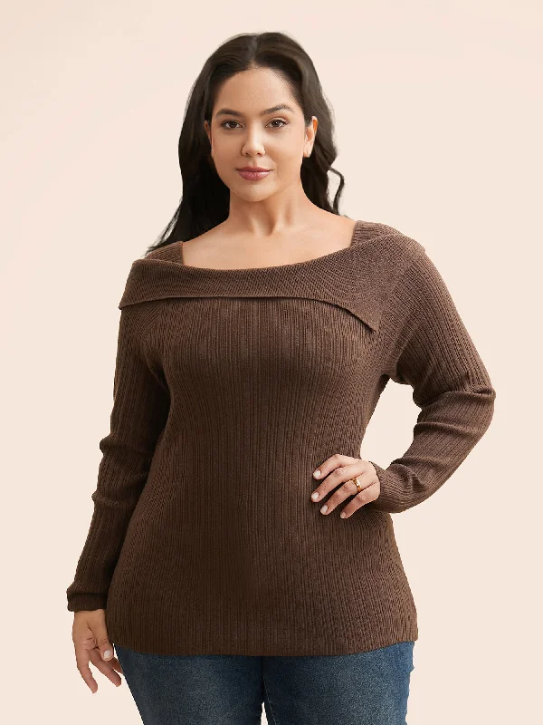 Supersoft Essentials Asymmetrical Neck Slim Fit Pullover