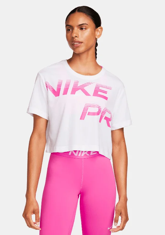 Nike Pro Women's Dri-FIT Graphic Short-Sleeve Top <br> FQ4985-100