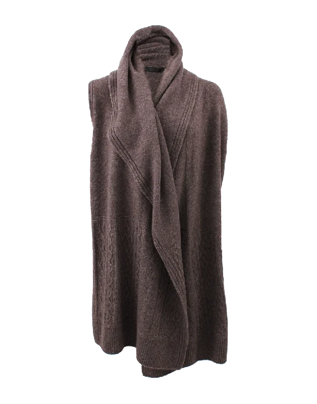 Arrington Vest With Drape Hood