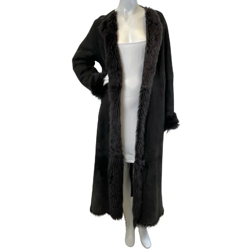 Donna Karan Reversible Shearling Coat