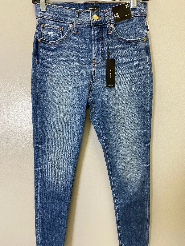 Jeans Skinny By Express In Blue, Size: 2