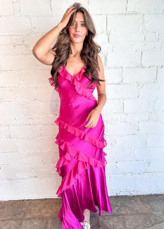 Party Pink Maxi Dress