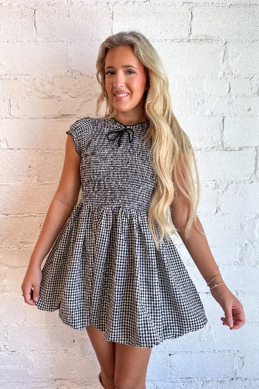 Vintage Check Bubble Dress