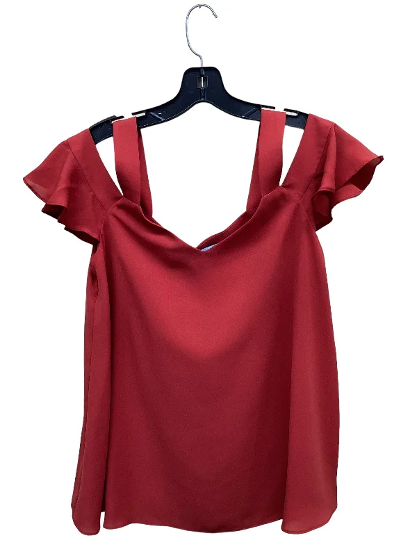 Top Short Sleeve By Antonio Melani In Red, Size: M