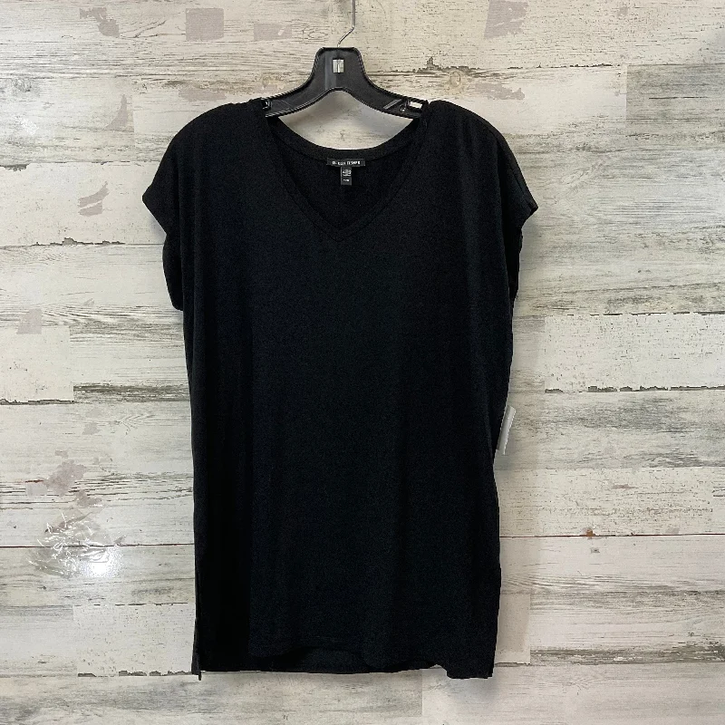 Top Short Sleeve By Eileen Fisher In Black, Size: Xs