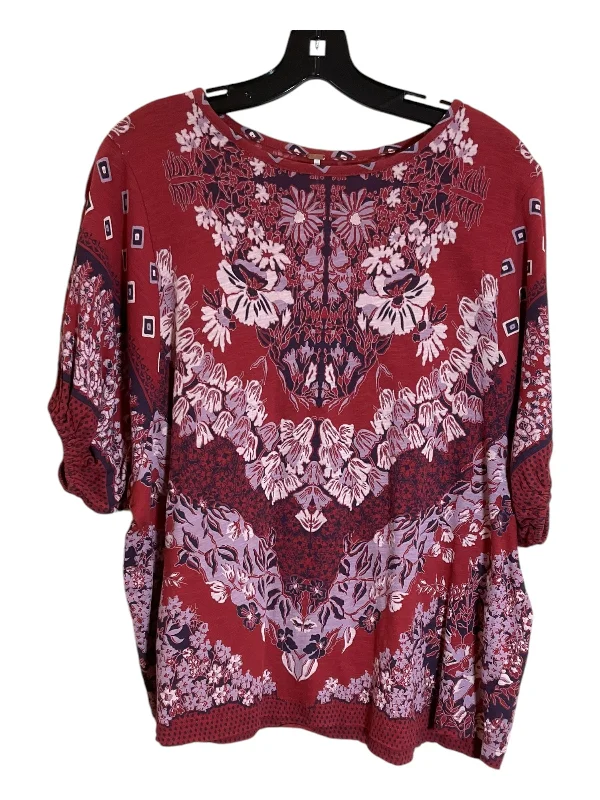 Top Short Sleeve By Free People In Red, Size: S