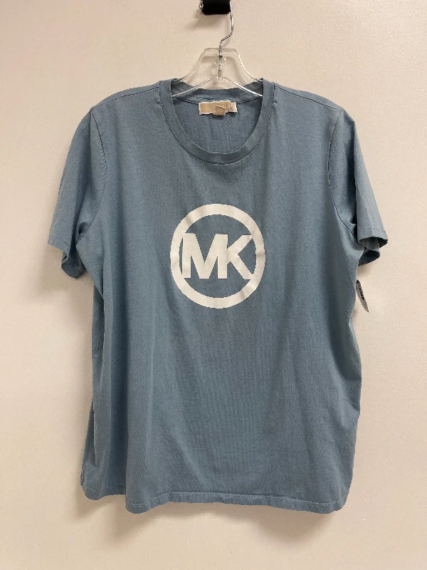 Top Short Sleeve By Michael By Michael Kors In Blue, Size: Xl