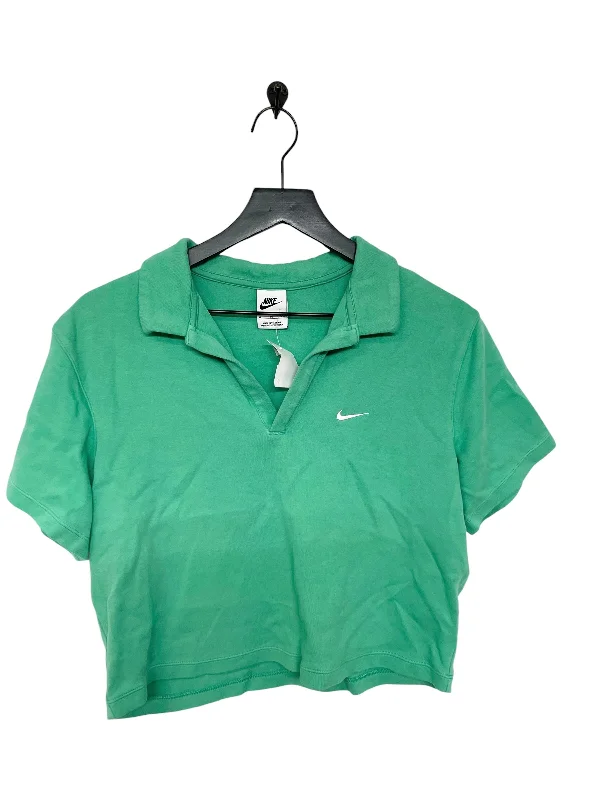 Top Short Sleeve By Nike Apparel In Green, Size: Xl