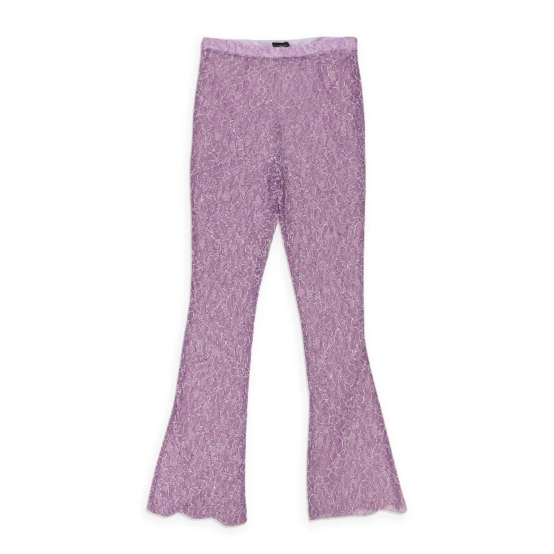 CALLIPYGIAN LACE PURPLE PANTS