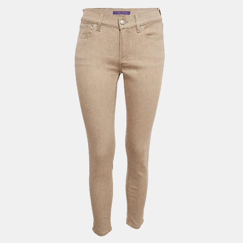 Ralph Lauren Brown Cotton Skin Fit Pants